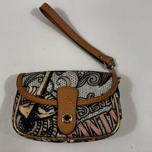 Disney Dooney & Bourke Disney Cruise Line Fantasy Inaugural Wristlet Purse Flap